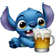 Stitch drinking sticker