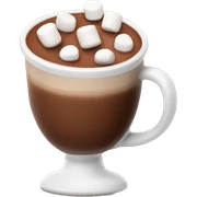 Hot chocolate with marshmallows  sticker