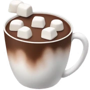 Hot chocolate with marshmallows  sticker