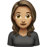 light brunette sticker