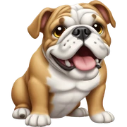 English bulldog sticker
