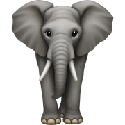 Elephant shaped like Africa sticker