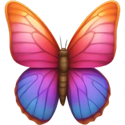 butterfly with a lot of hearts sticker