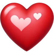 Heart in crimson color sticker
