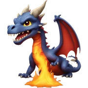 Dragon fire sticker
