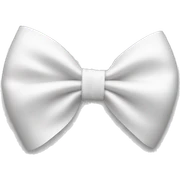 White bow on white bow sticker
