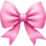 Cute pink bow sticker