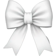 White bow sticker