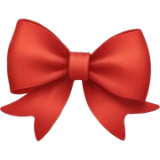 red bow sticker