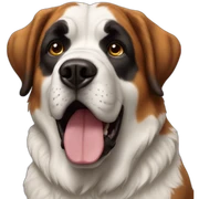 Saint bernard dog sticker