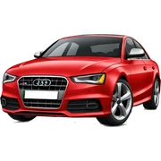 Red audi sticker