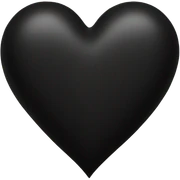 Black heart sticker
