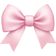 Light pink bow sticker
