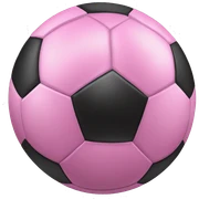 Pink soccer ball  sticker