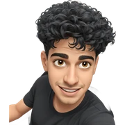 smiling boy in black shirt sticker