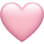 Light pink heart sticker