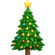 Christmas tree sticker