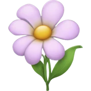 Pretty flower sticker
