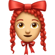 Red bow sticker