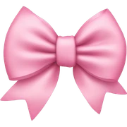 Baby pink bow sticker