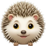 Cute hedgehog sticker