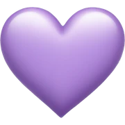 light purple heart  sticker