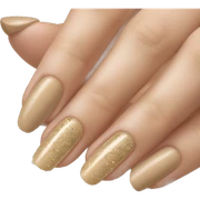 Beige nails with glitter  sticker