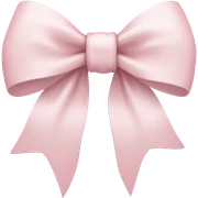 baby pink bow sticker