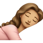 Light brunette girl sleeping sticker