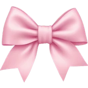 light pink bow on light pink bow sticker