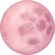 Light pink pink moon sticker