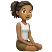 women sitting sticker