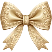 rococo bow sticker