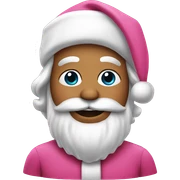 Pink Santa  sticker