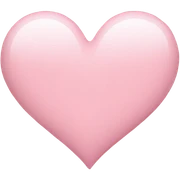 light pink heart sticker