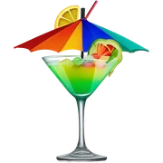 Pretty cocktail sticker