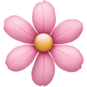 pink flower sticker