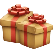 Two gift packages sticker