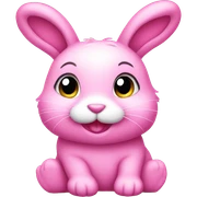 pink cute bunny sticker