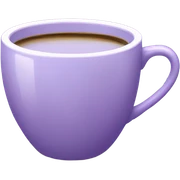 Lavender cup of coffee sticker
