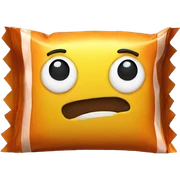Candy in paper sticker