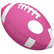 Pink football sticker