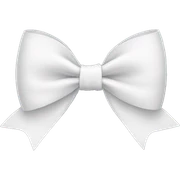 White bow sticker