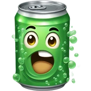 Stinky soda sticker
