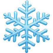 Snowflake sticker