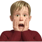 curious boy in sweater sticker