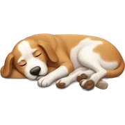 Dog sleeping sticker
