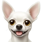 White chihuahua  sticker