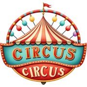 Vintage circus sign sticker