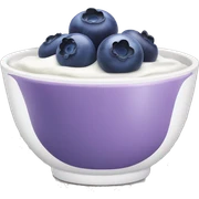 blueberry yogurt bowl sticker